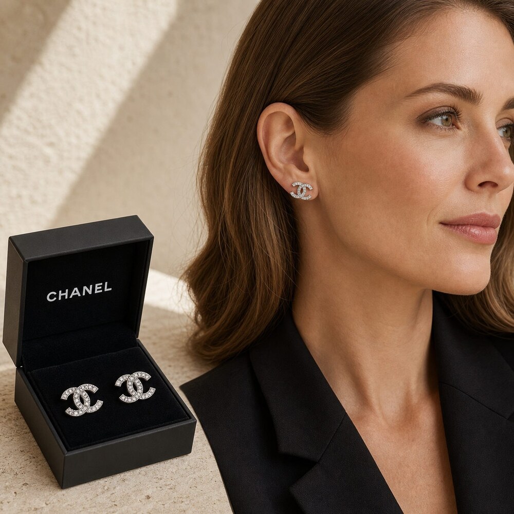 CHANEL Classic Parisian Earrings Style 44 | New with Box - Picture 8 of 9
